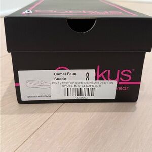 Corkys Driving Miss Daisy Loafers Camel Faux Suede Women’s 8 NIB